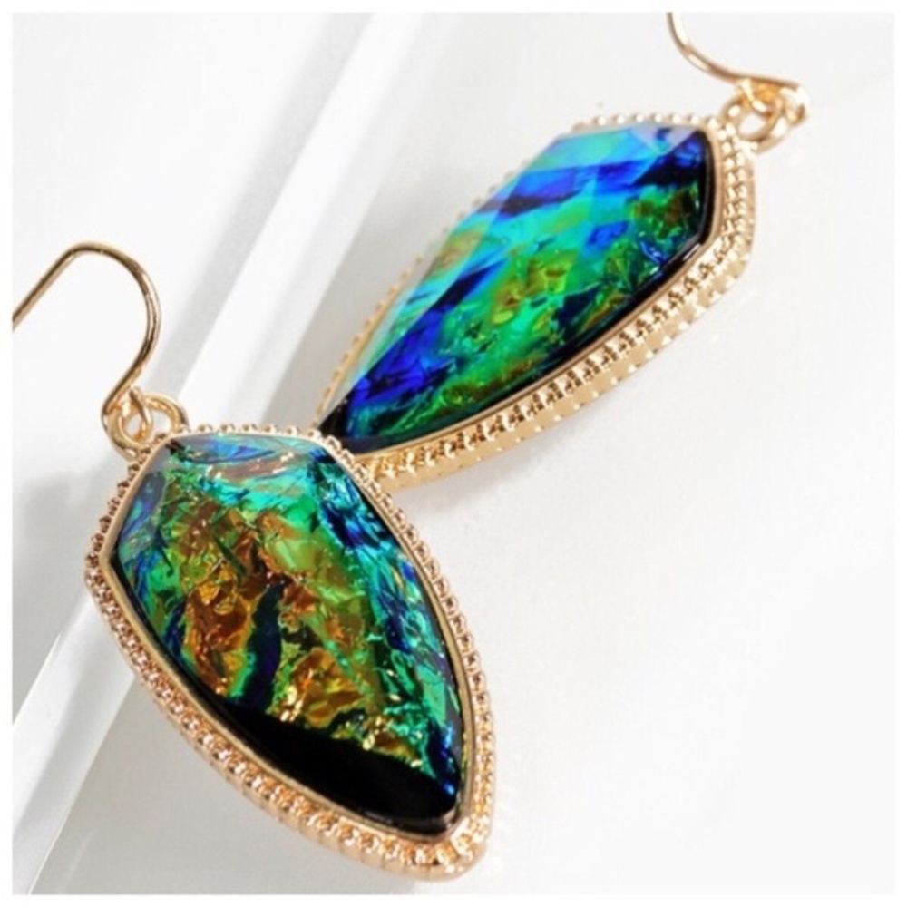 Opal Green Earrings